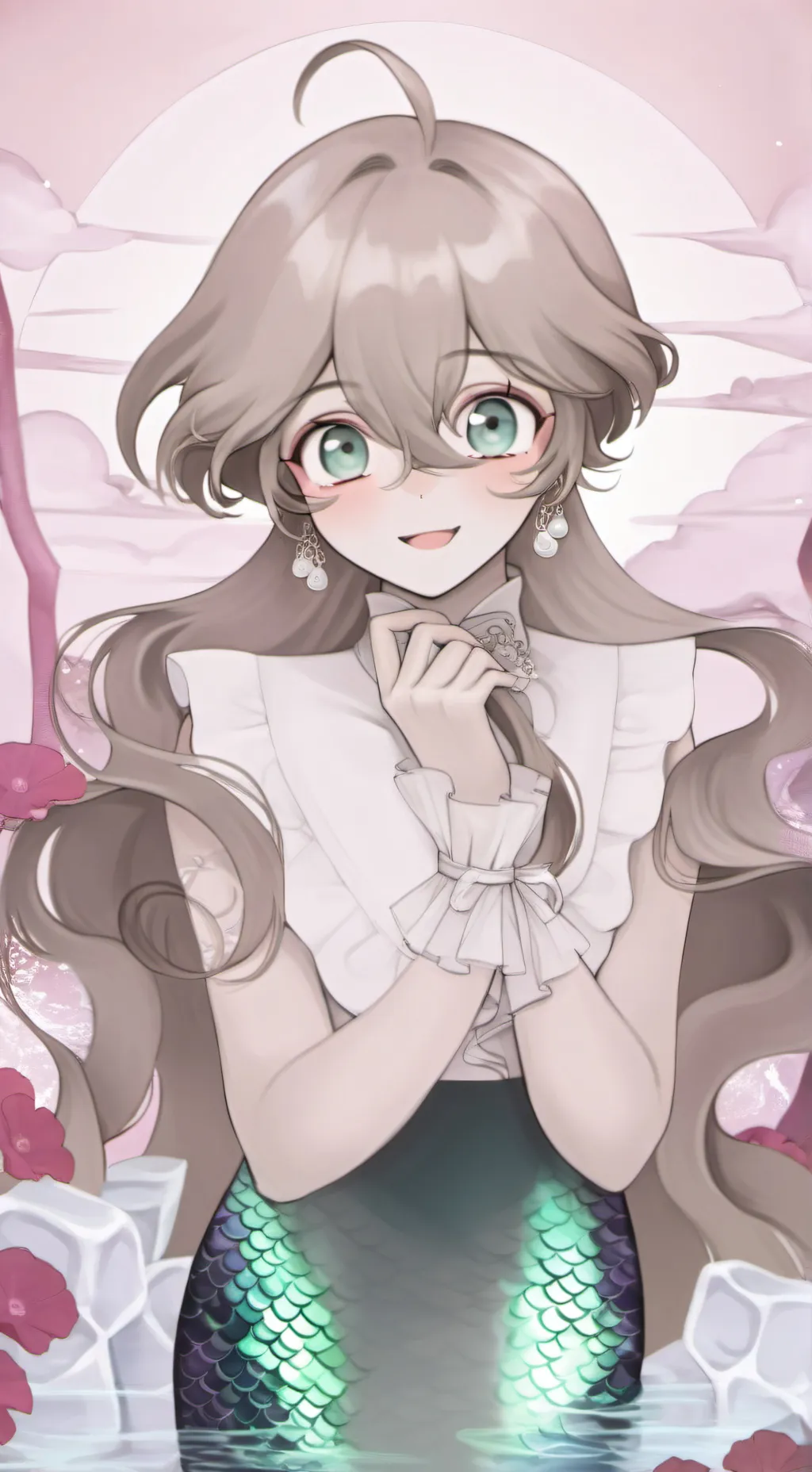 ai character: MERMAID LIFE🤌🏼 background