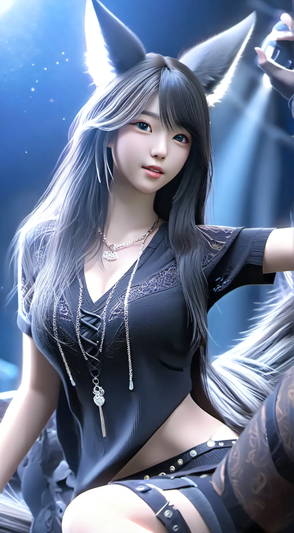 ai character: Kiko Fox Girl background