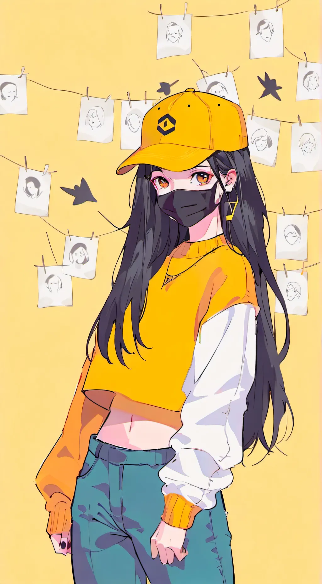 ai character: Golden arrow Chan background