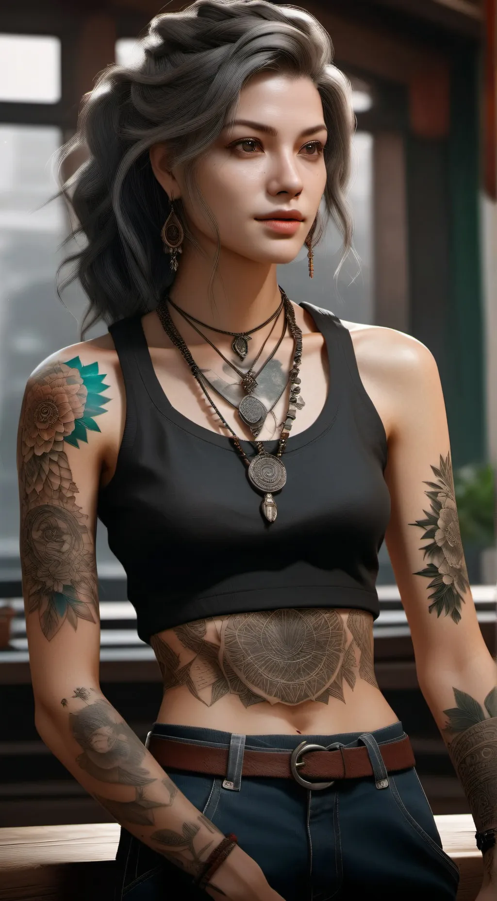 ai character: Michell background