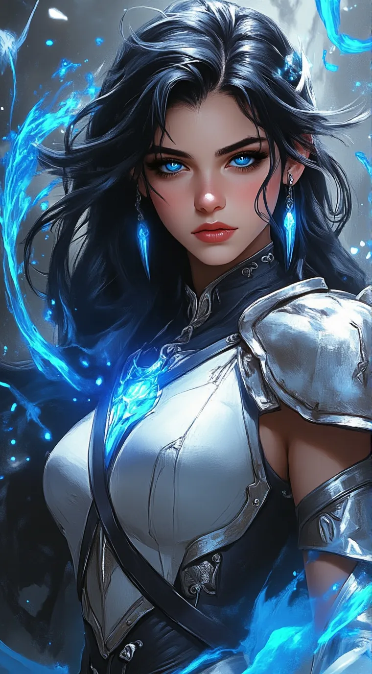 ai character: Emilia Glacius background