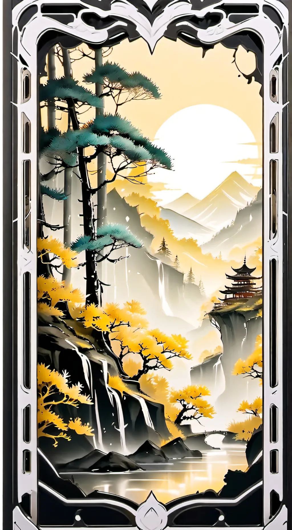 ai character: лес background