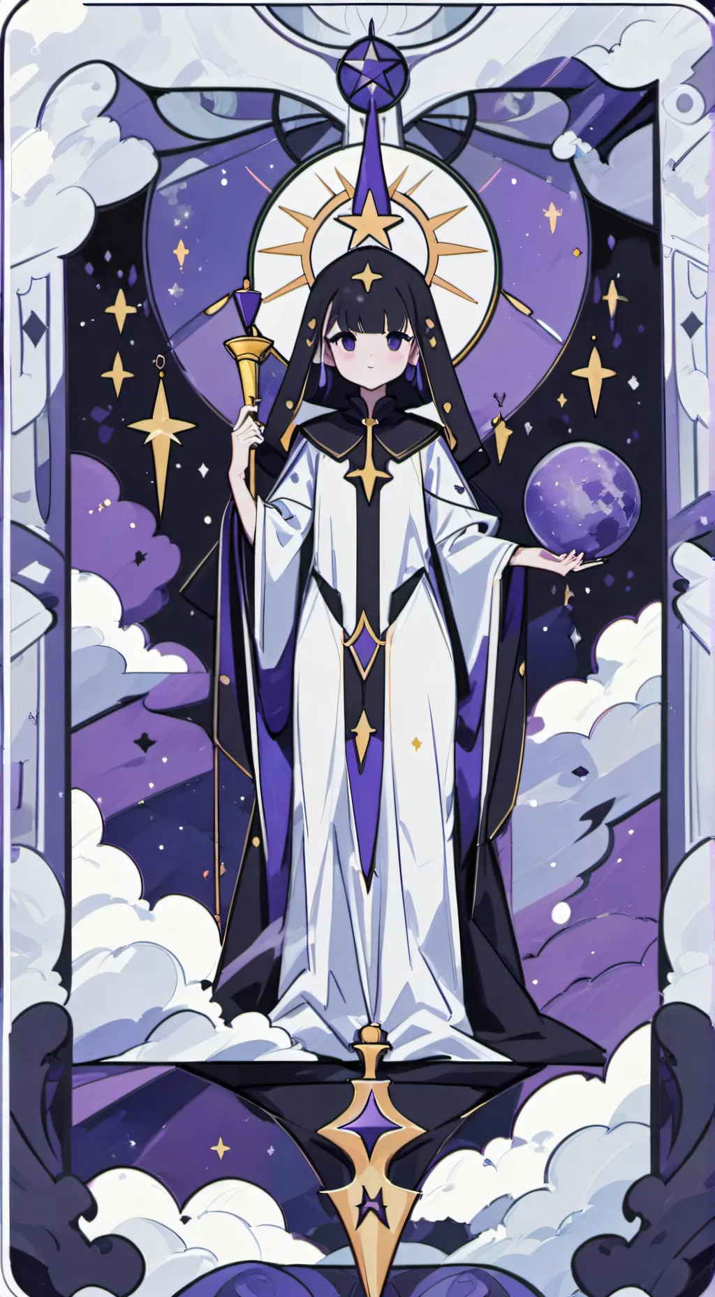 ai character: NIGHTFUL PARADISE! background