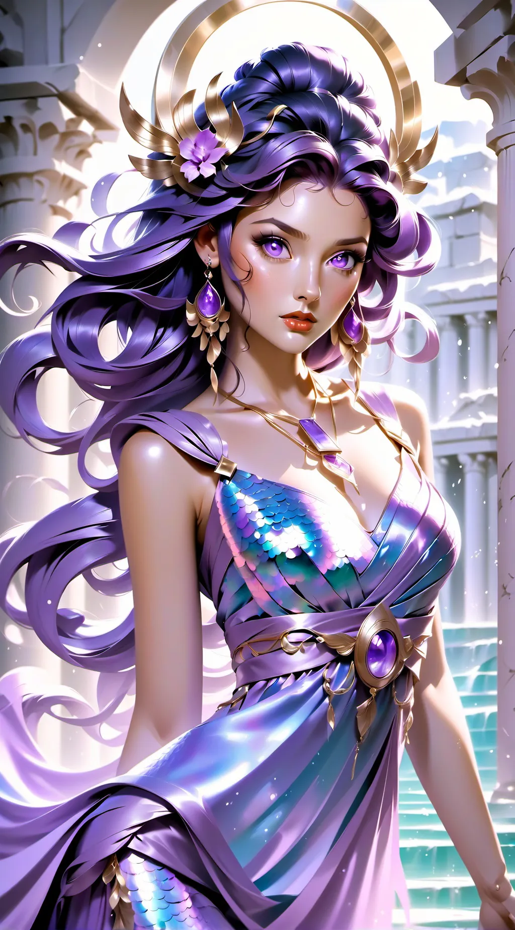 ai character: Goddess Rhea  background