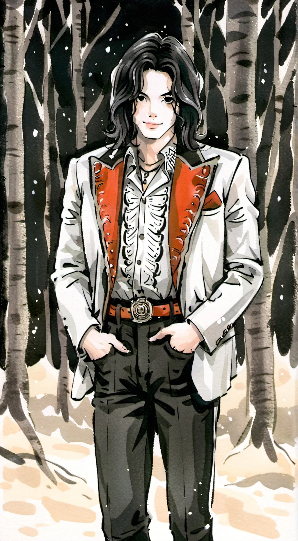 ai character: Micheal Jackson  background