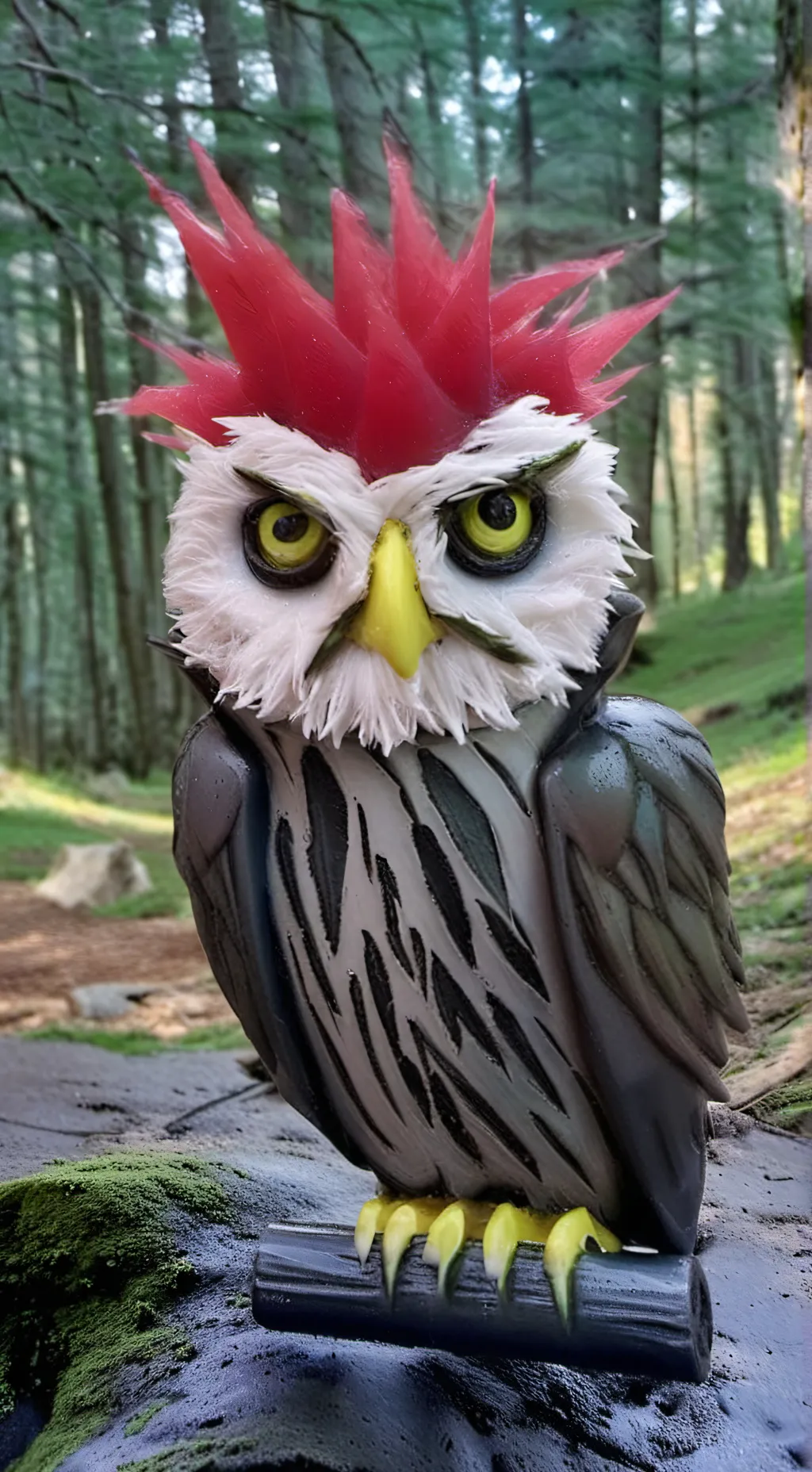 ai character: wet owl background