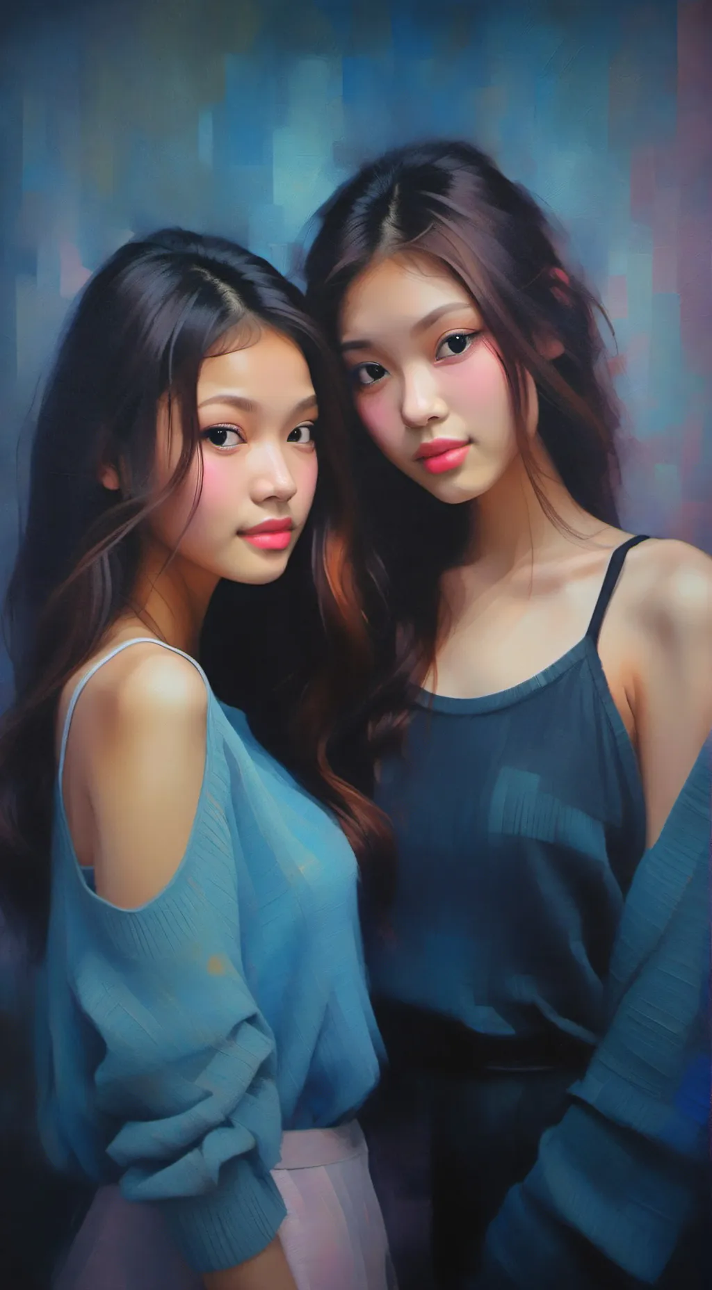 ai character: Yoonchae and manon background