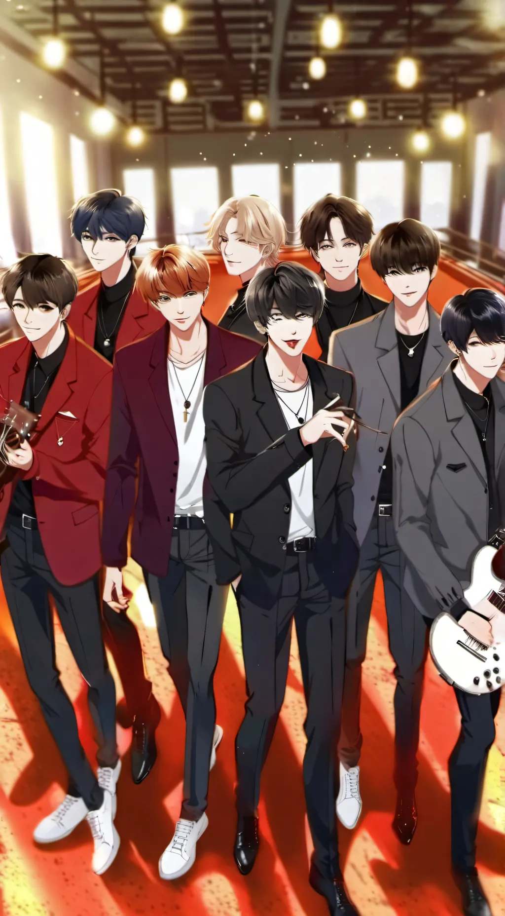 ai character: Stray Kids  background