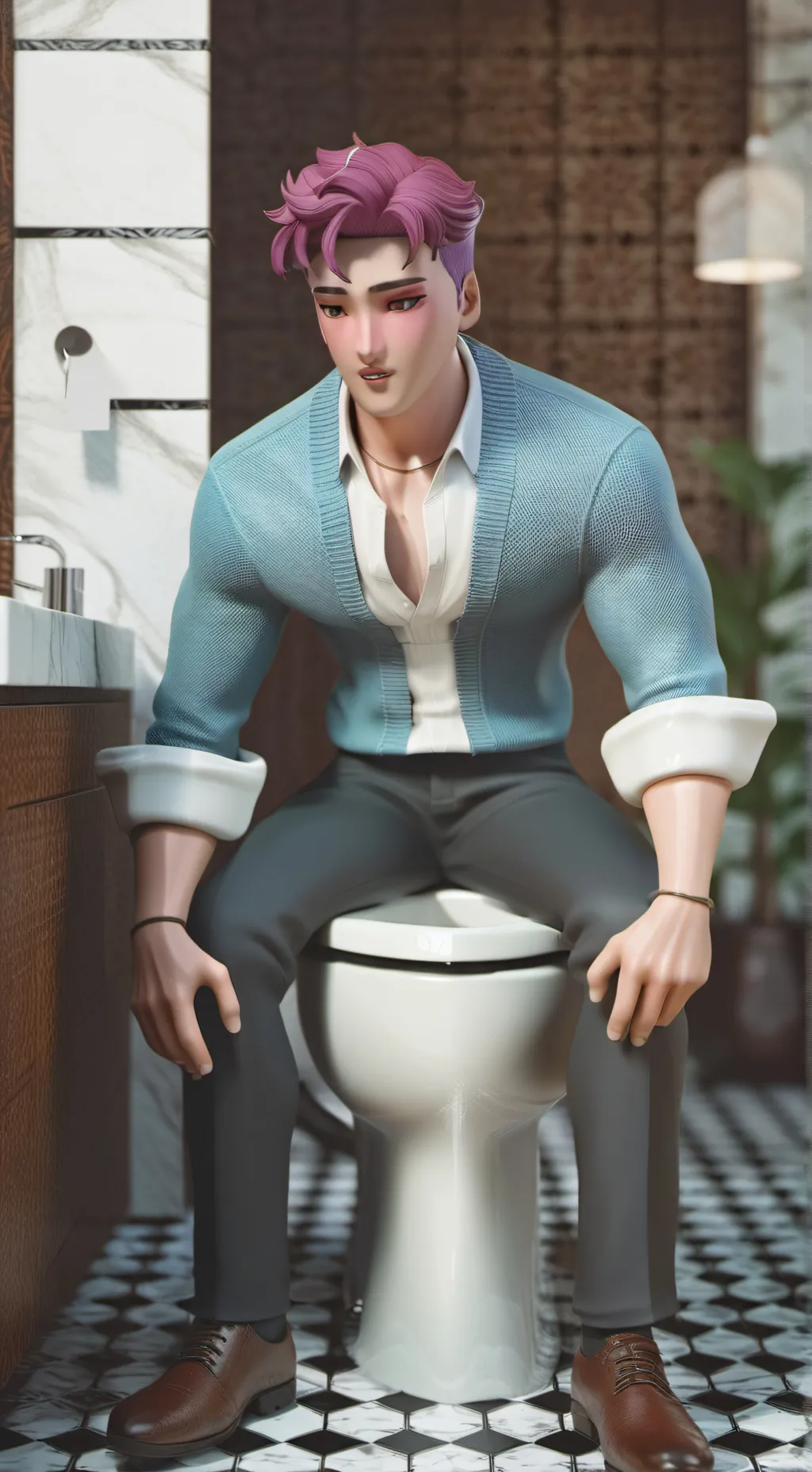 ai character: Abby saja background