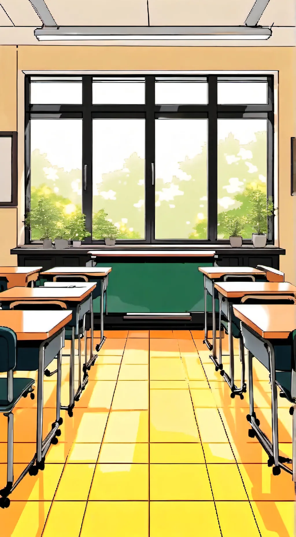ai character: [ The Classroom ] background
