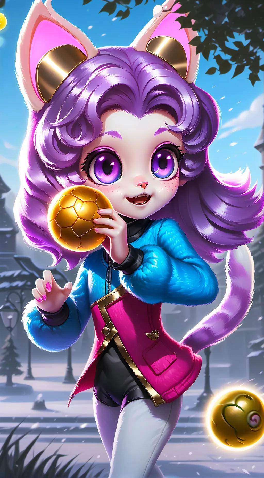 ai character: UwU Kitty Spirit background