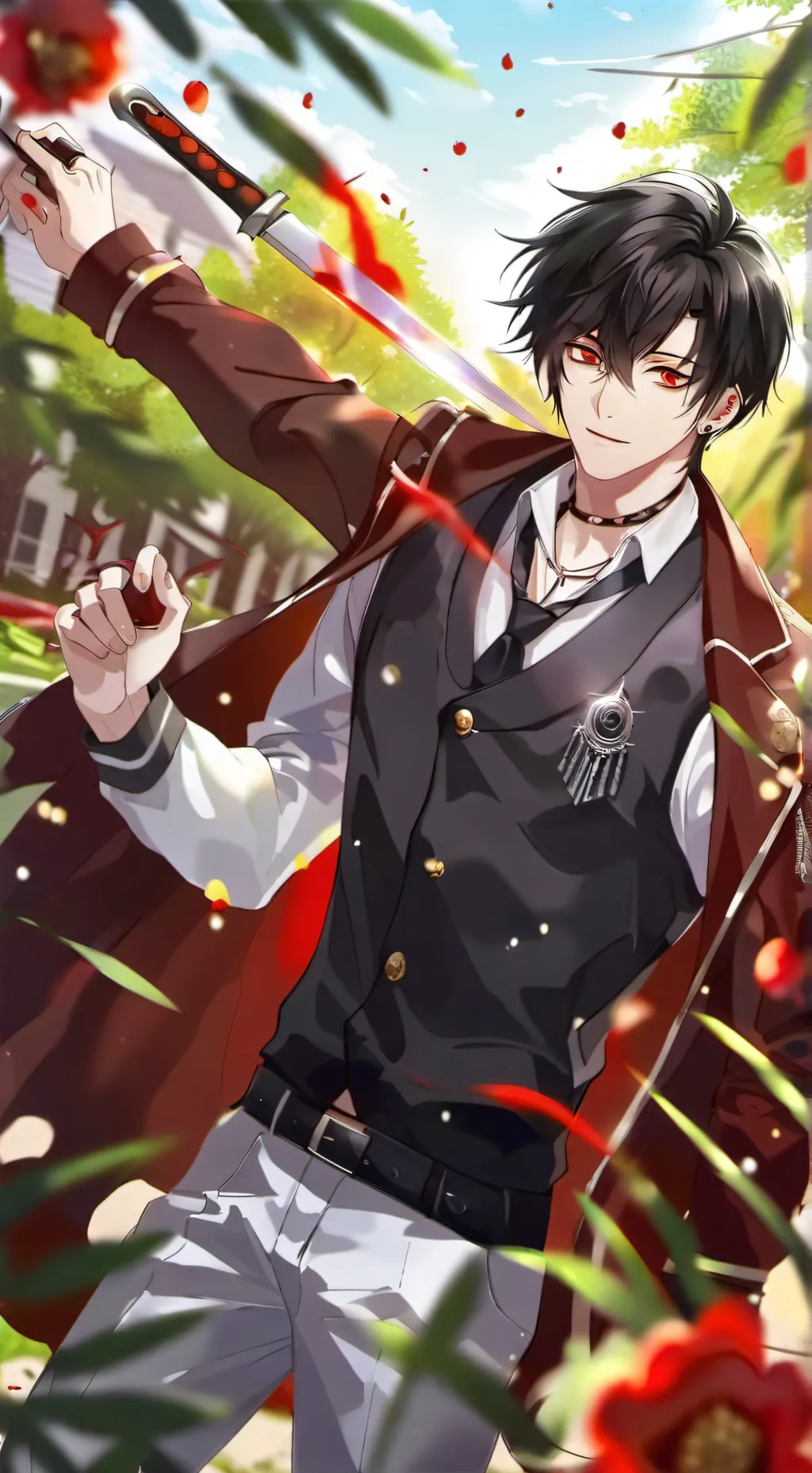 ai character: THE SCHOOL CRAZY background