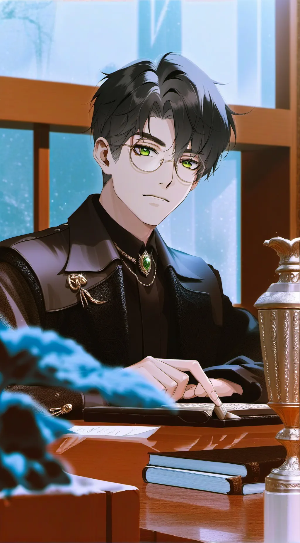 ai character: Ash background