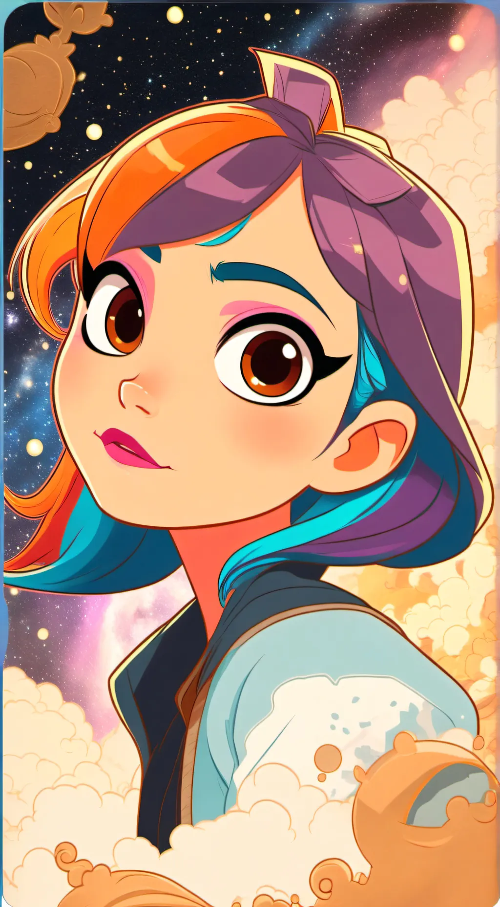 ai character: Aurora background