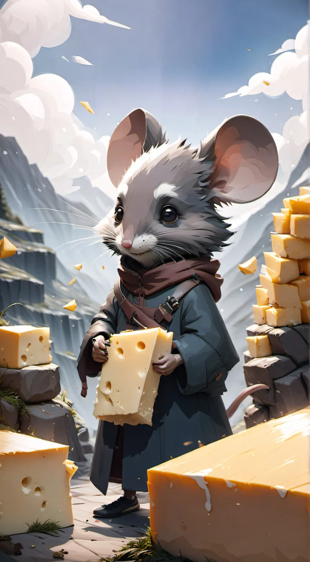 ai character: mouse background