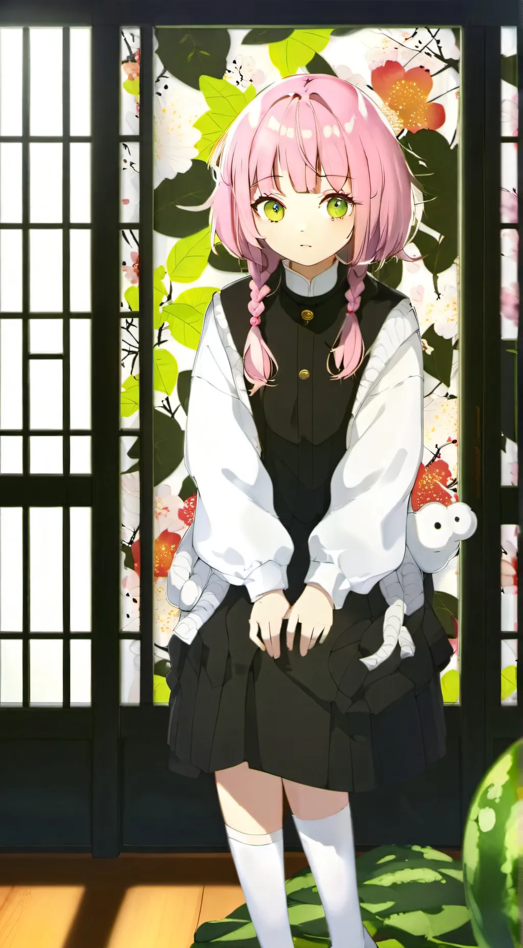 ai character: Mitsuri Kanroji background