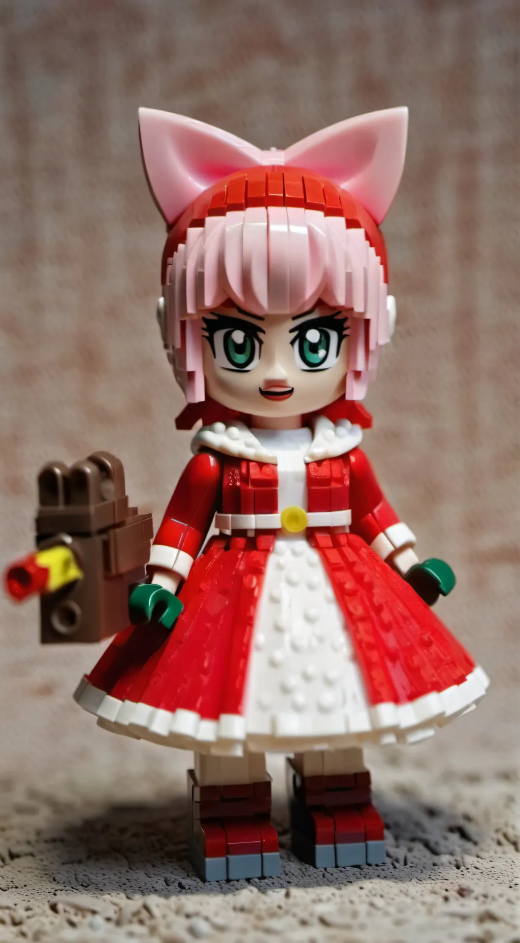 ai character: Lego Amy Rose  background
