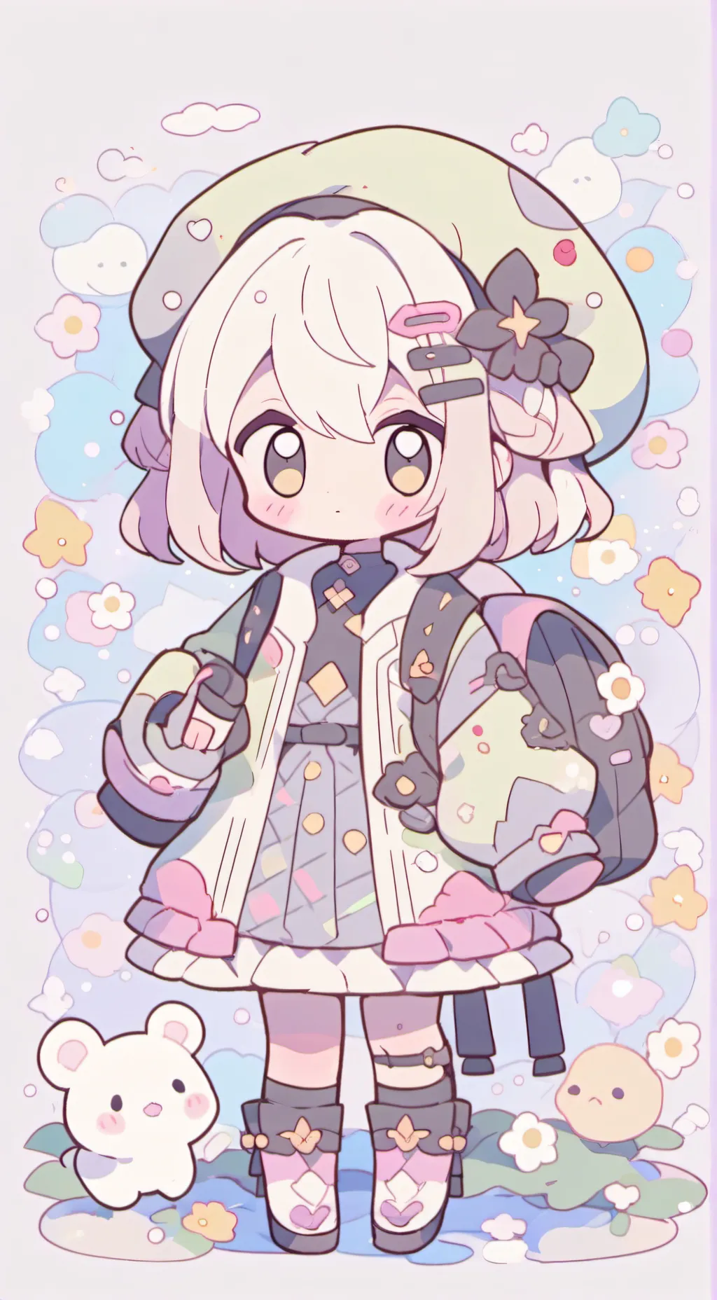 ai character: Sprunki hates Pink background