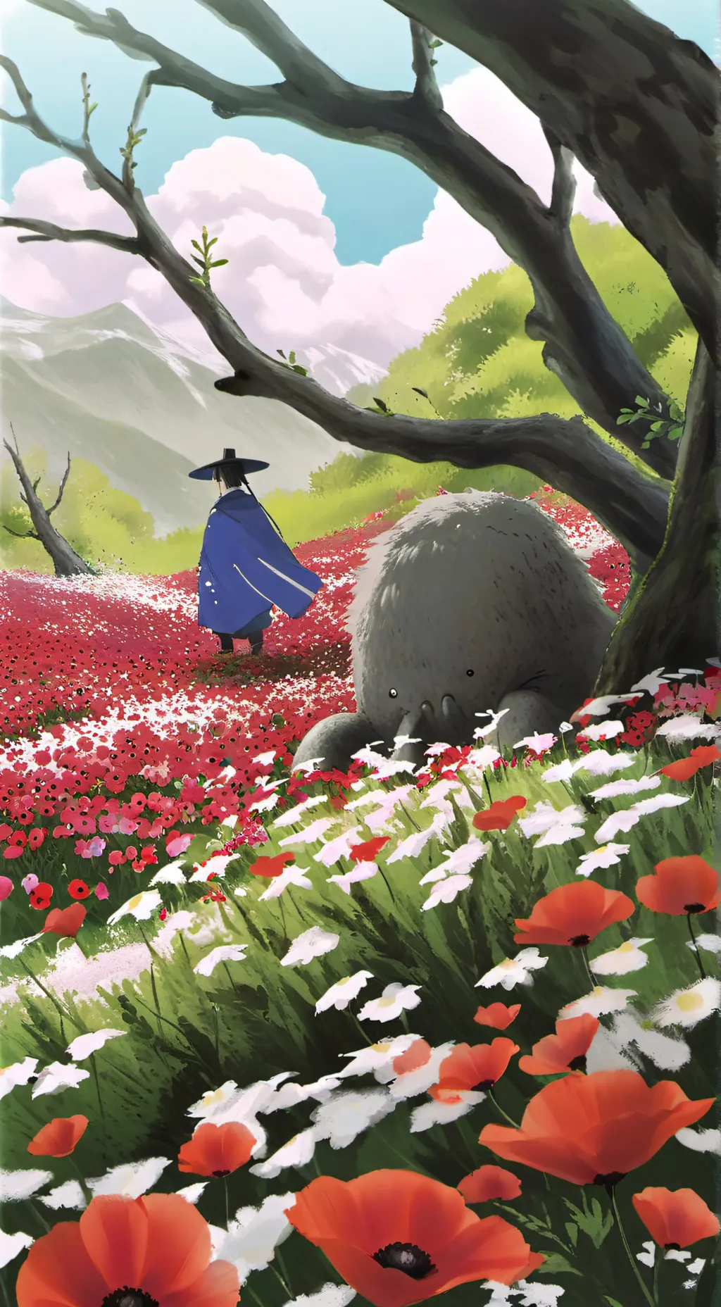 ai character: Huggy wuggy background