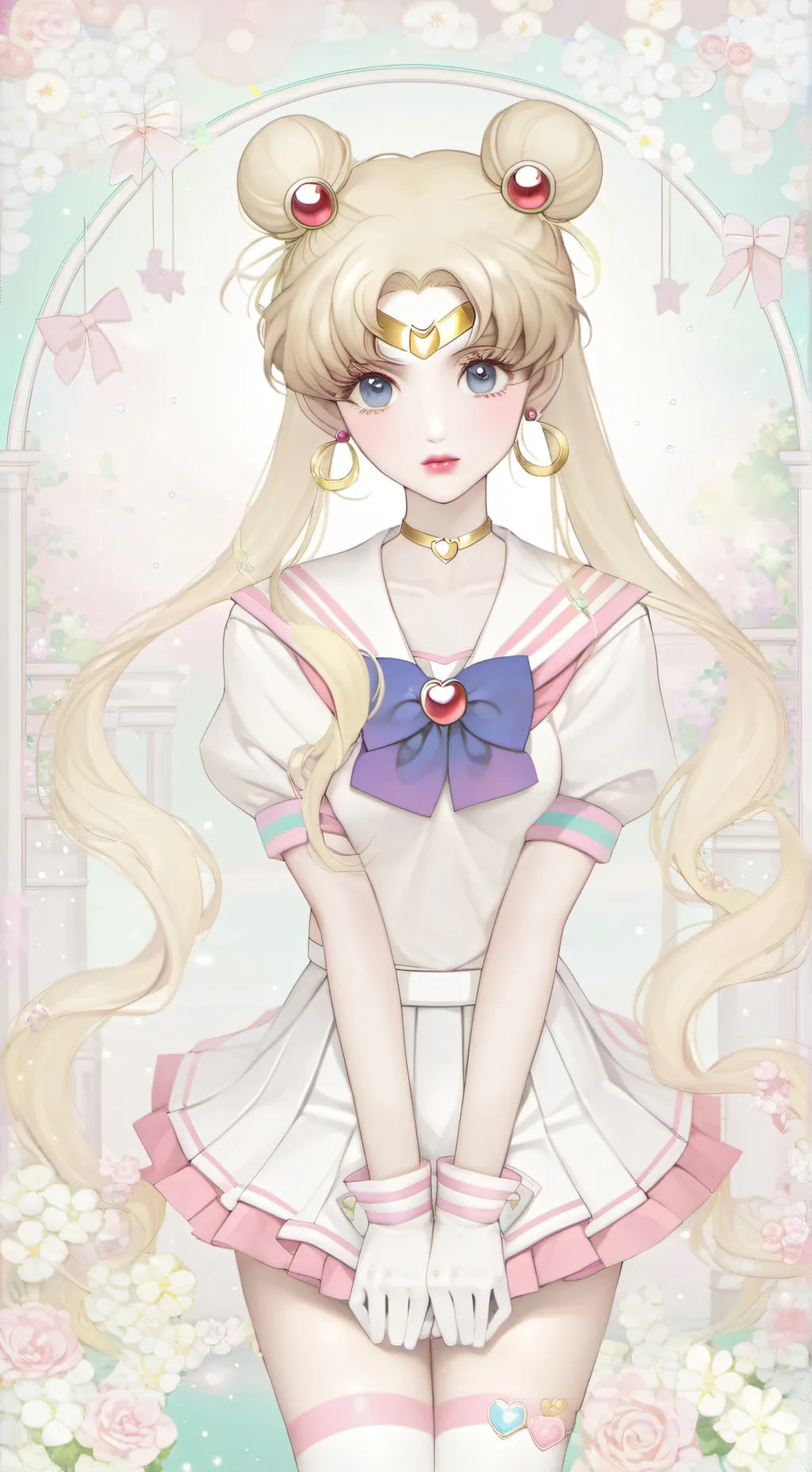 ai character: Usagi tsukino  background