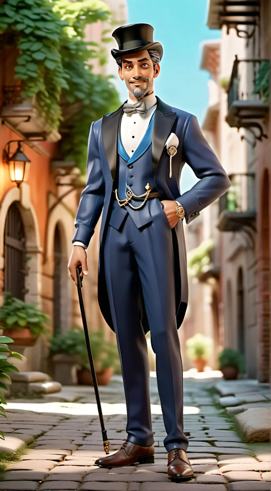 ai character: DW burn da which background