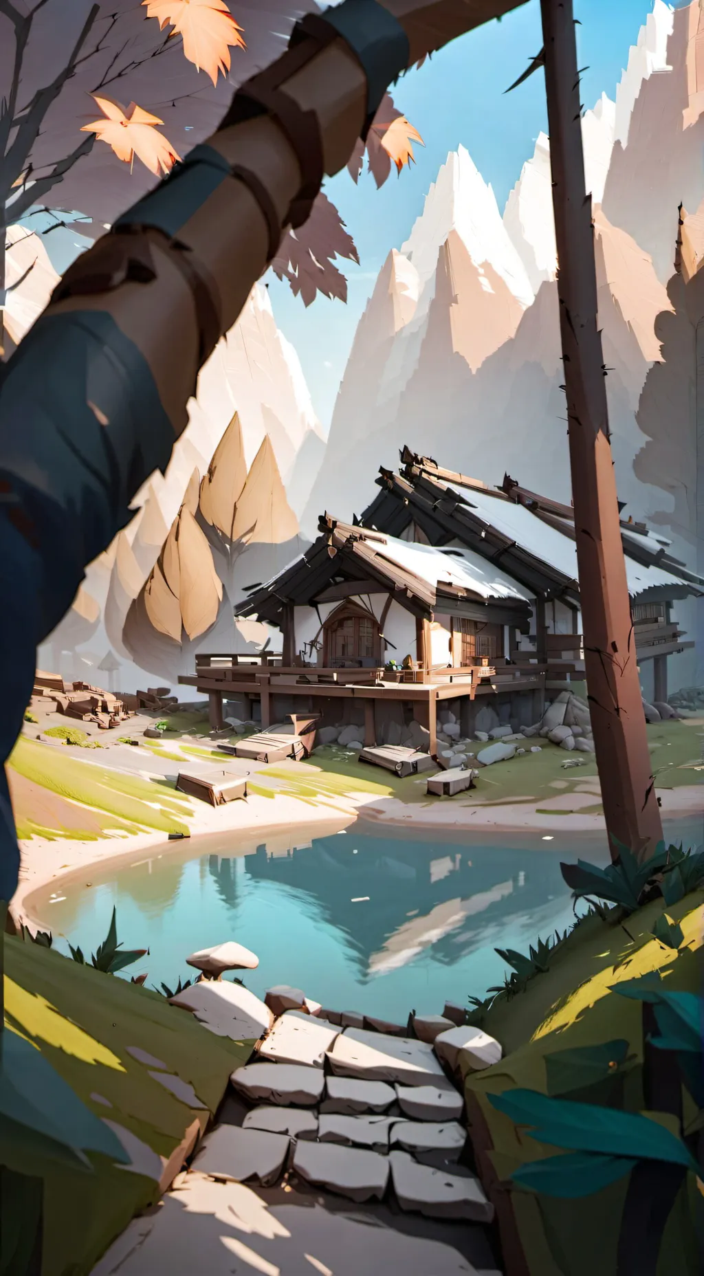 ai character: Wenda Vinearia  background