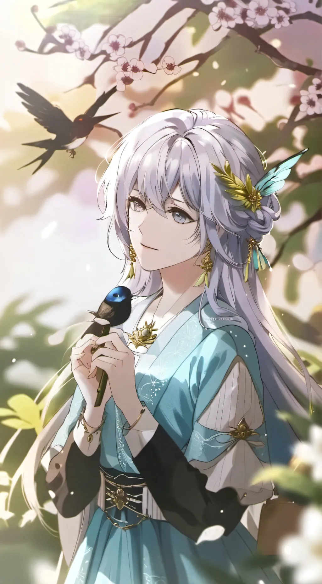 ai character: Nabi x santi  background