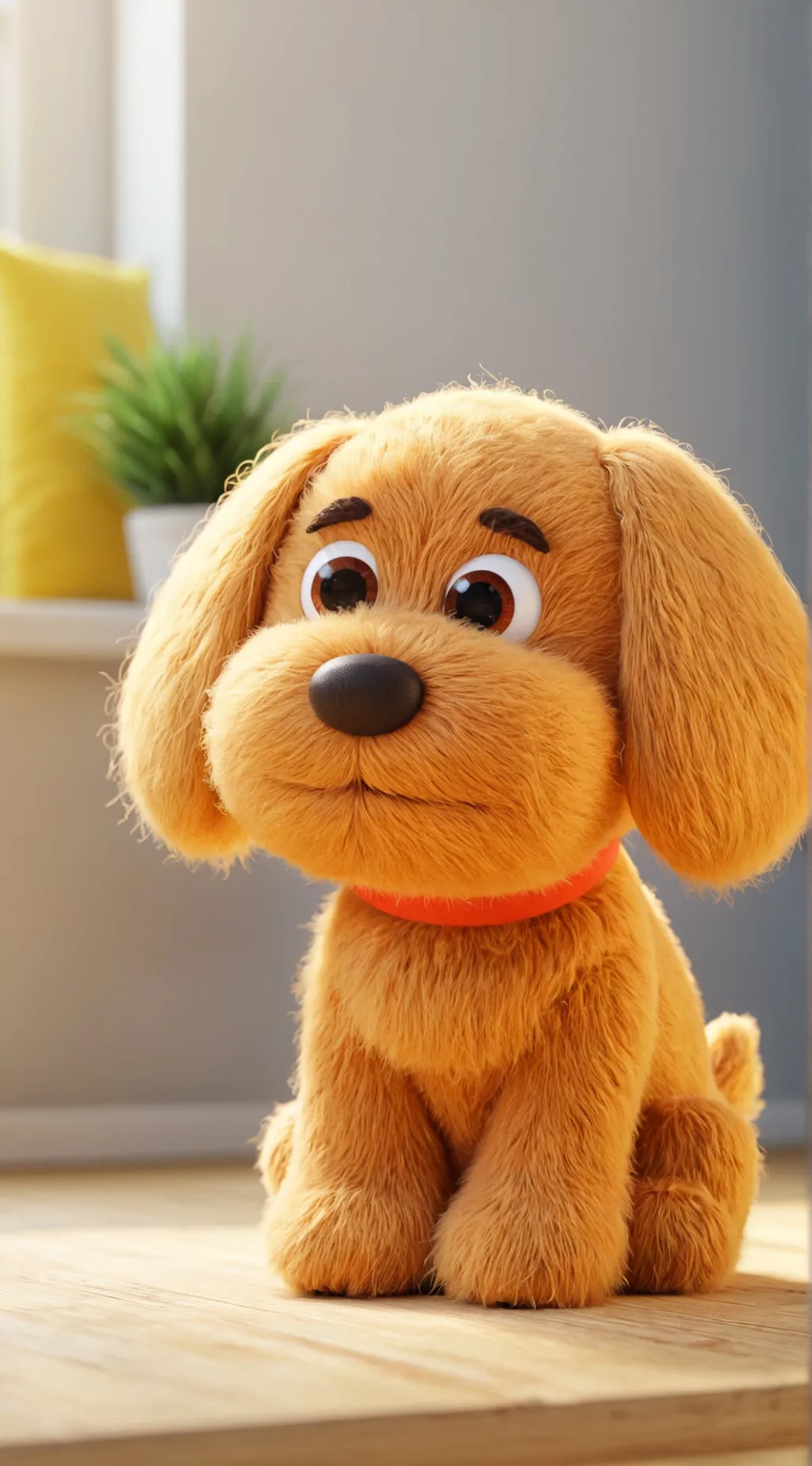 ai character: Cute dog background