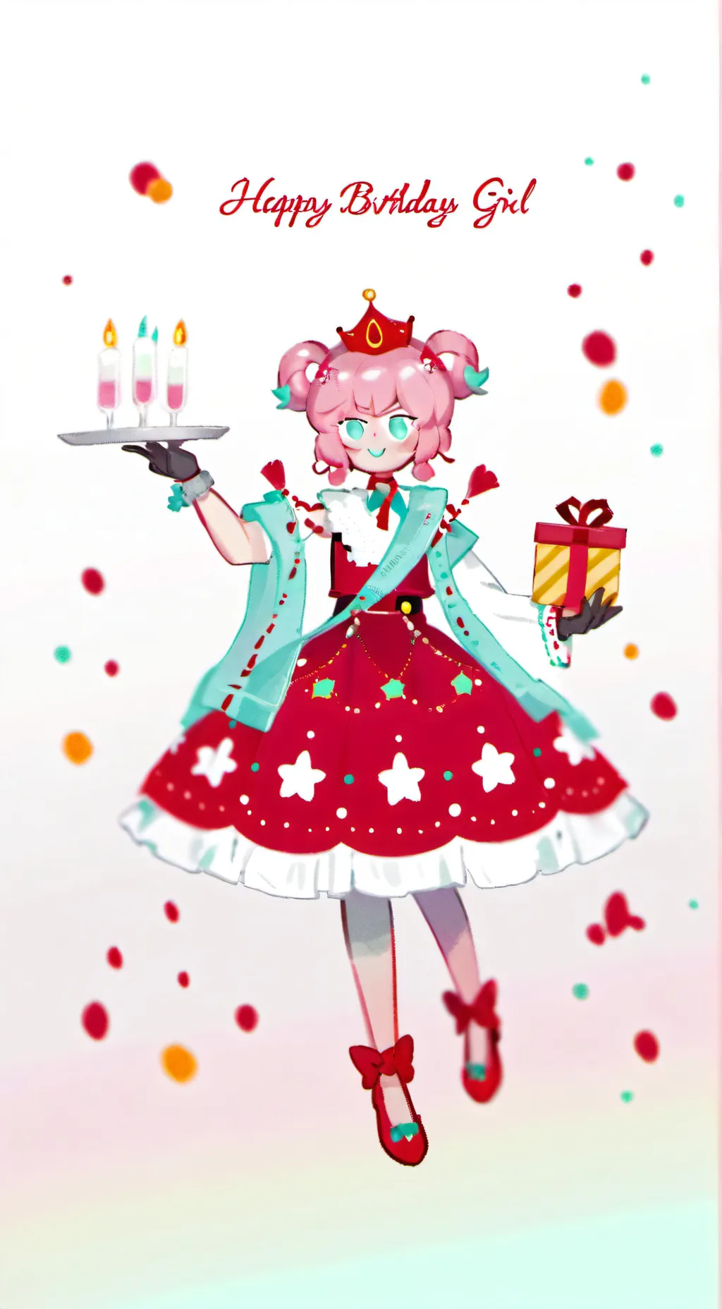 ai character: Mila (her 🎂) background
