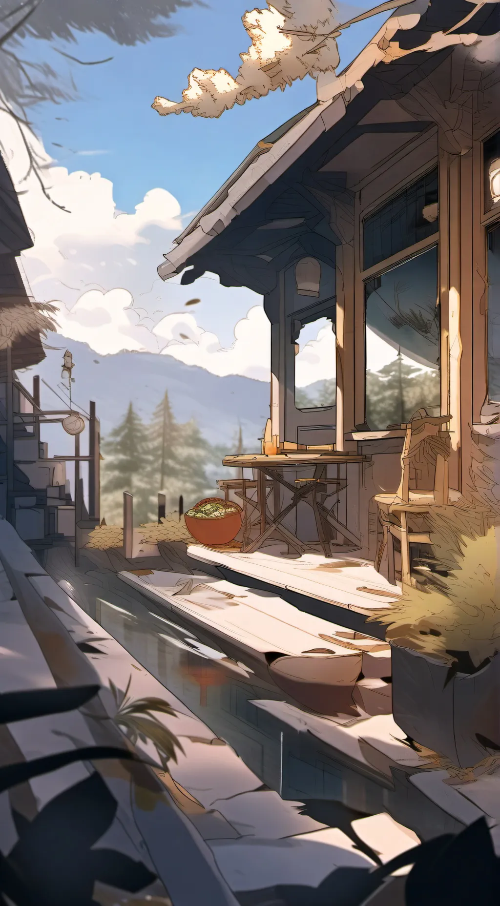 ai character: 🥐~•croissant•~🥐 background