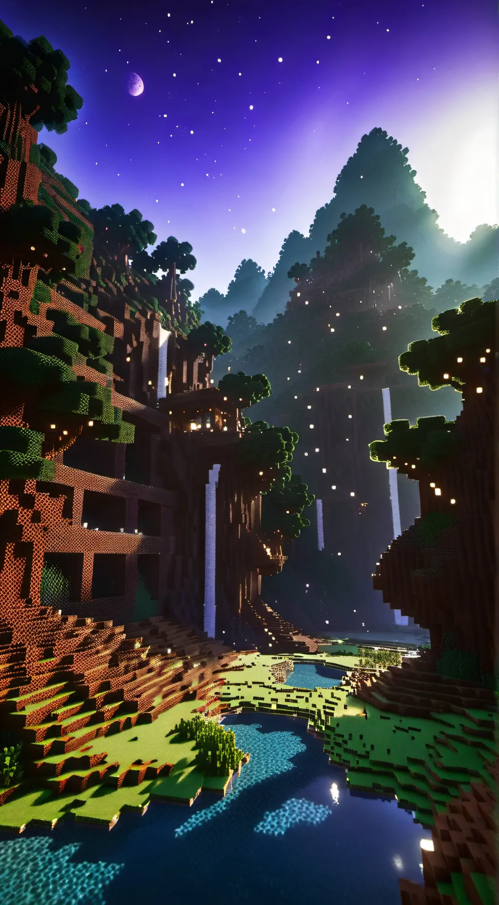 ai character: Minecraft background