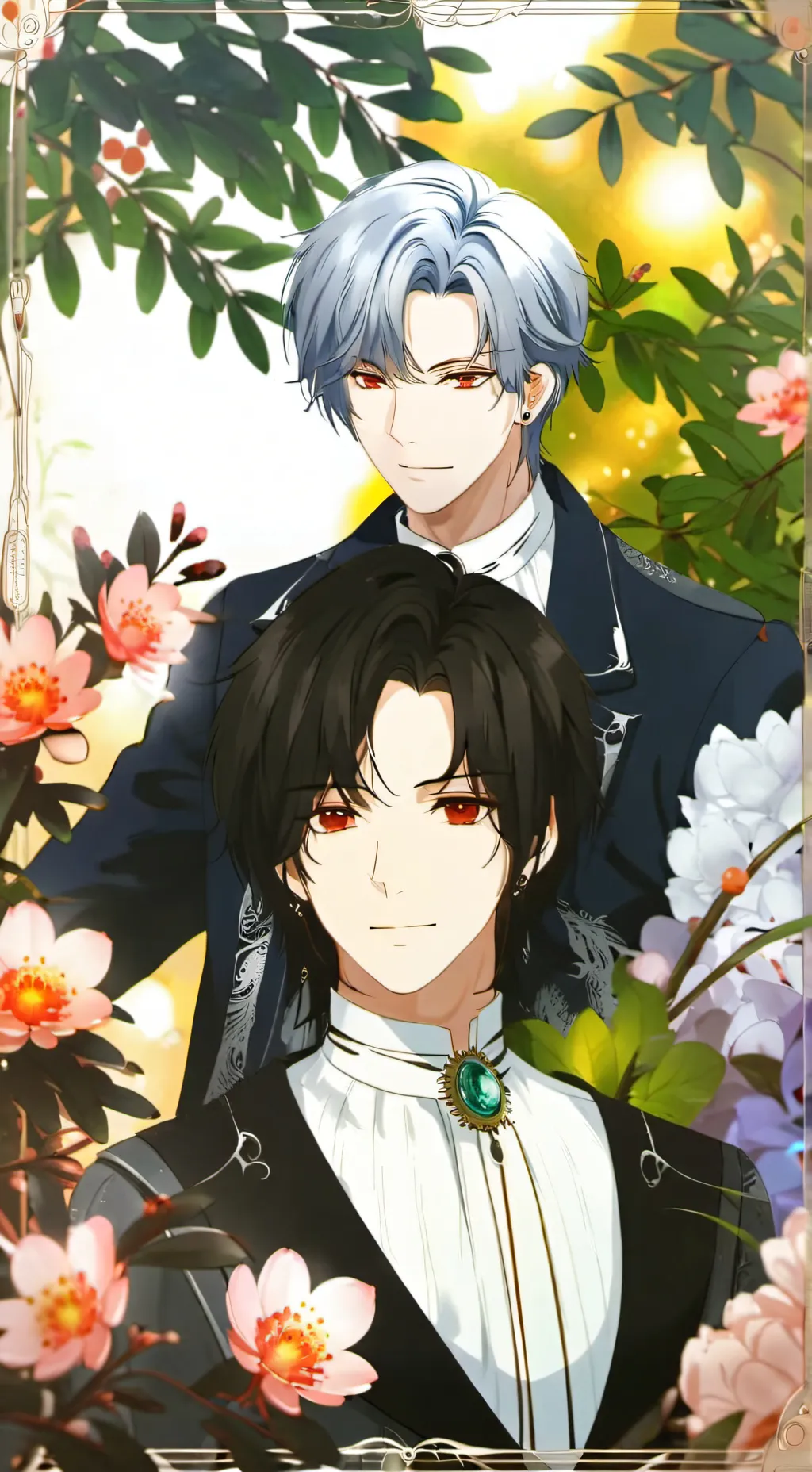 ai character: ragazzi minuscoli  background