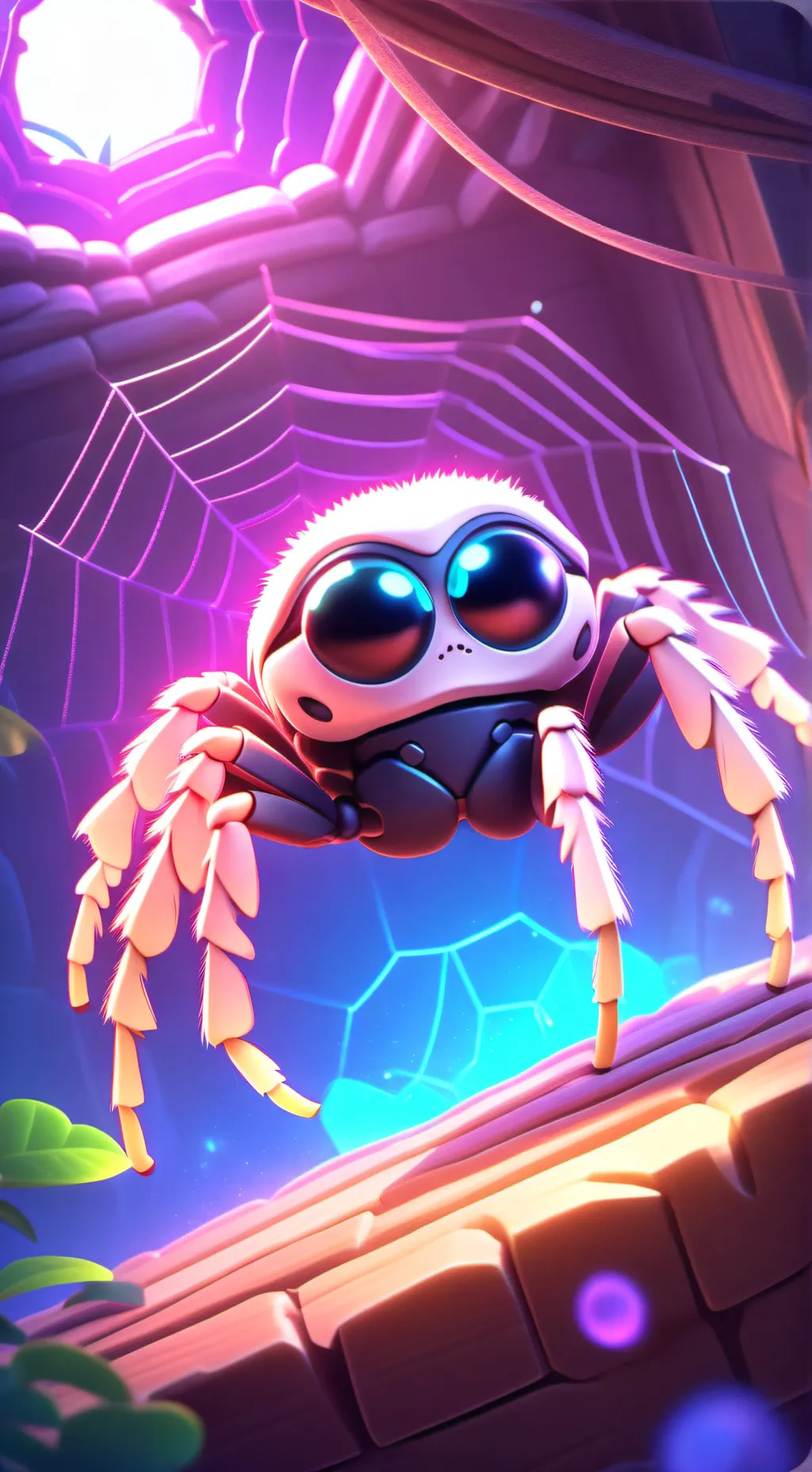 ai character: lucas the spider background