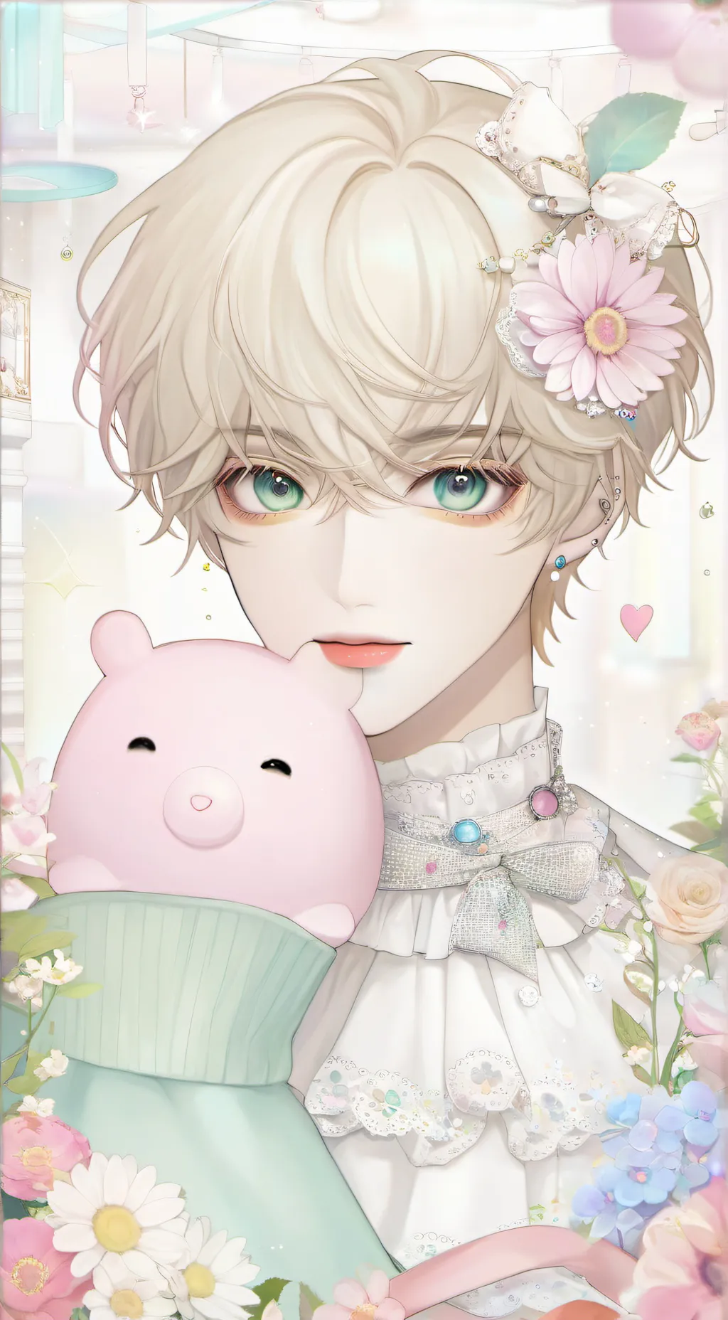 ai character: Leonardo  background