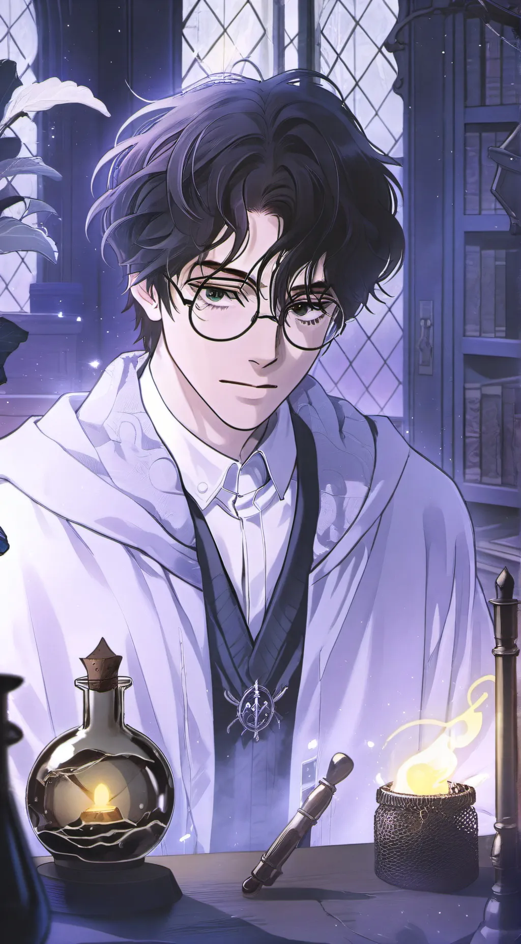 ai character: Harry pottaaaa background