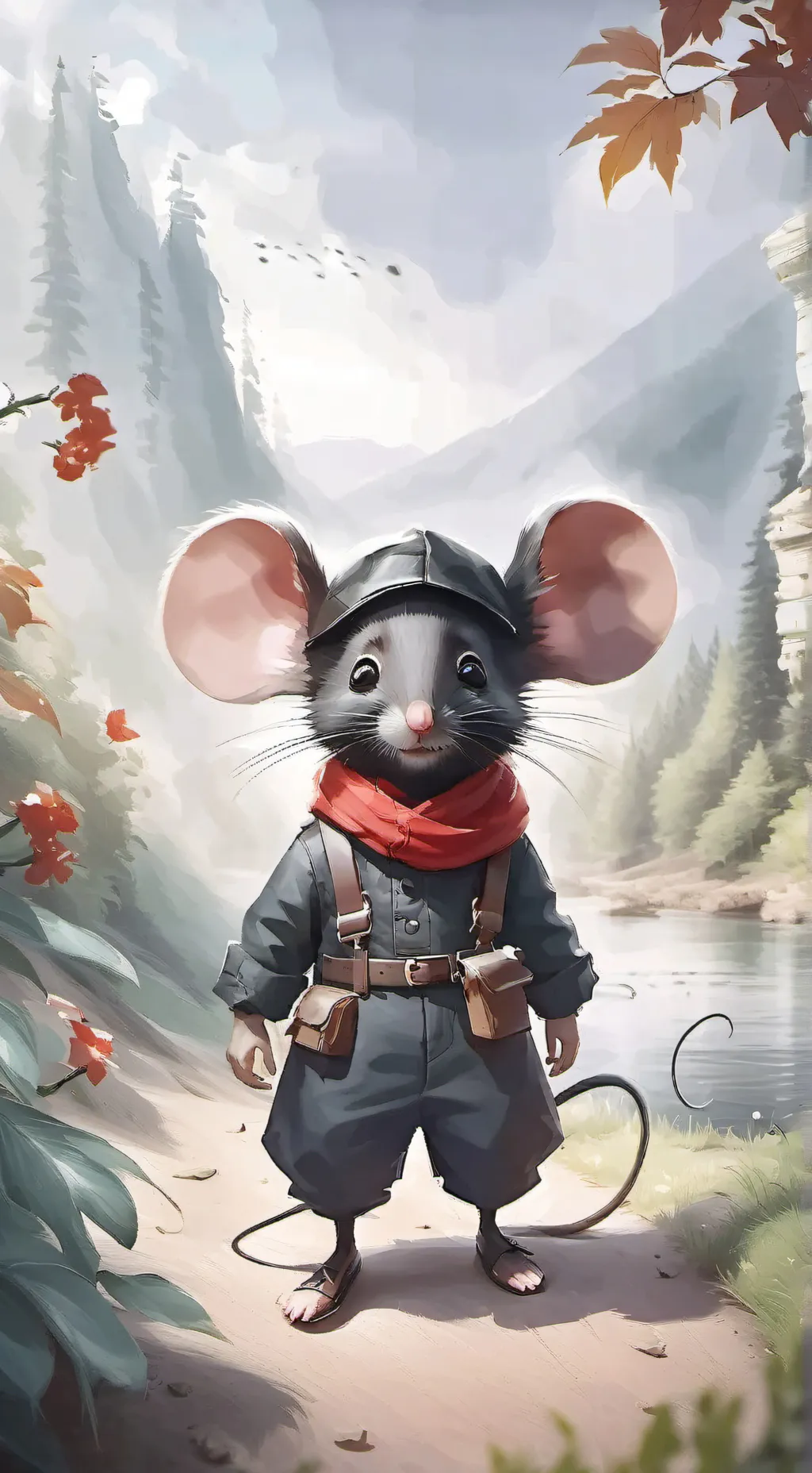 ai character: Micky Mouse background