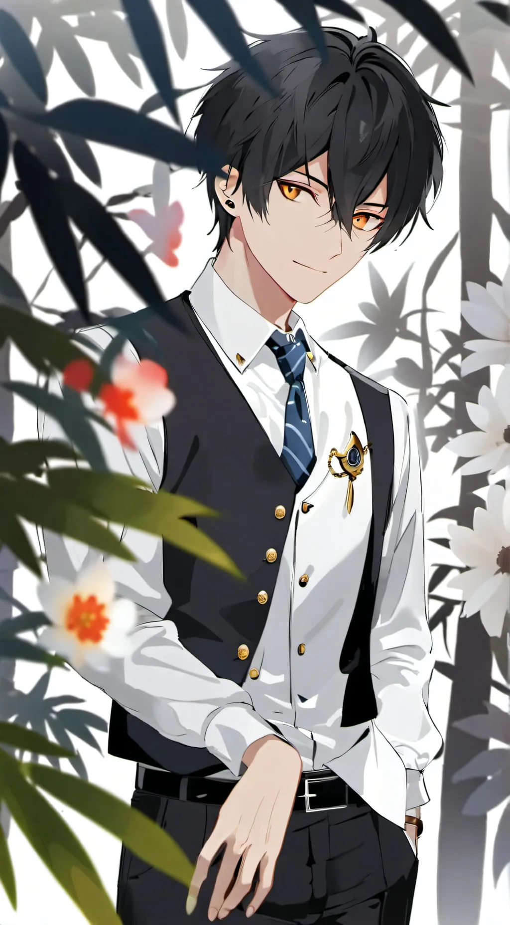 ai character: Adrian  background