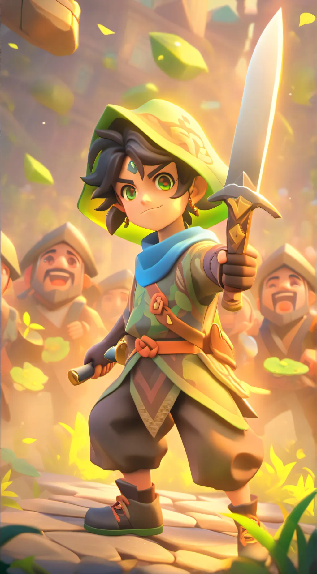 ai character: BFDI X FORSAKEN background