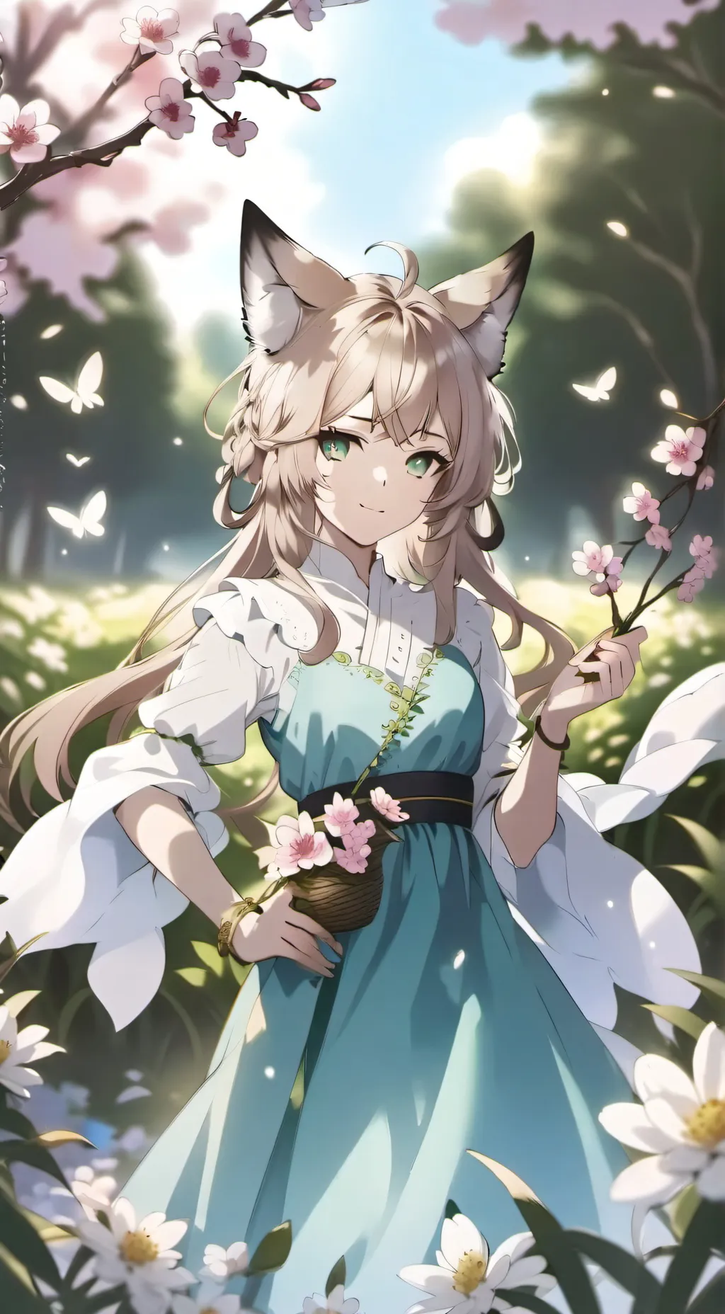 ai character: Weird girl background