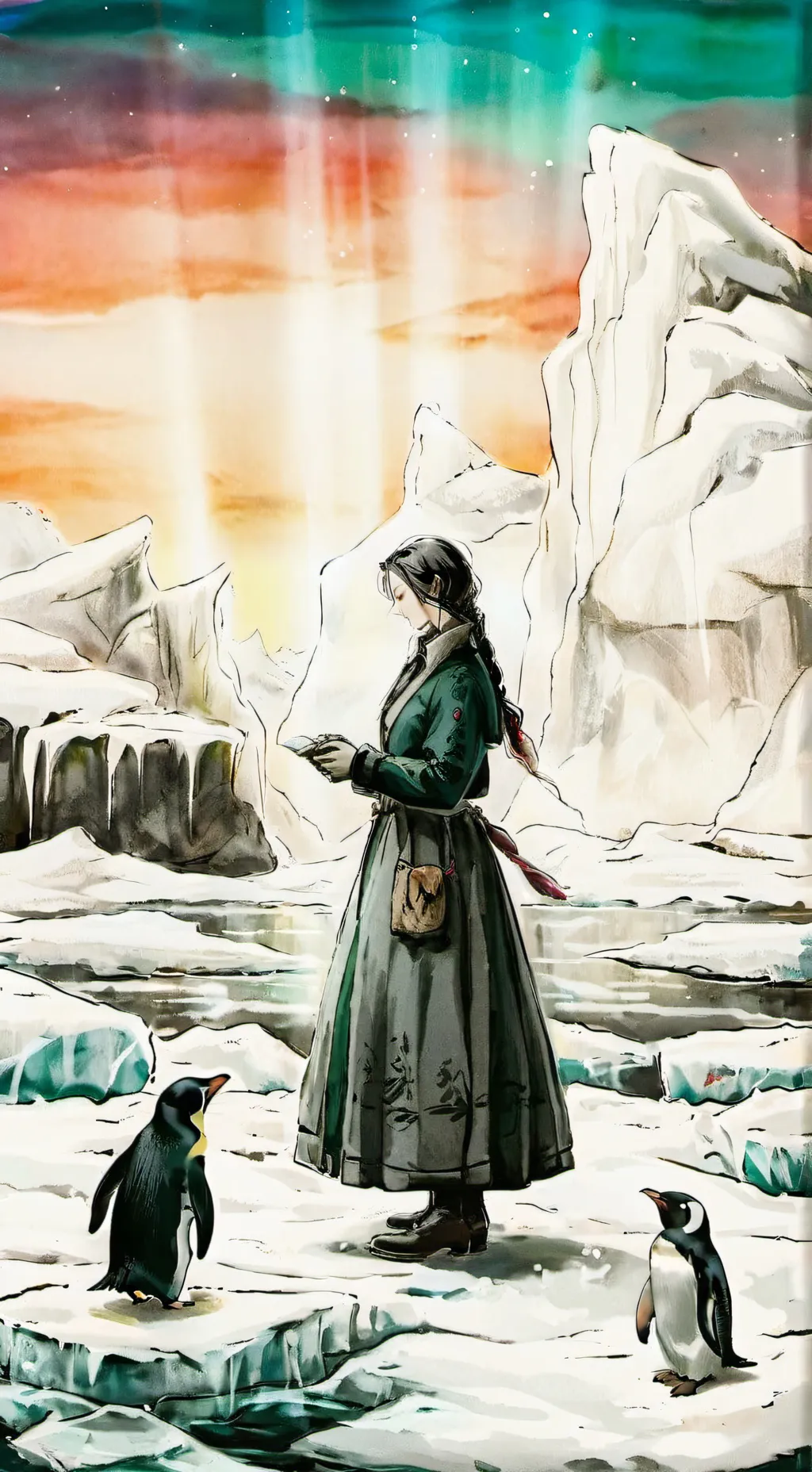 ai character: Snowborne Seraphin background