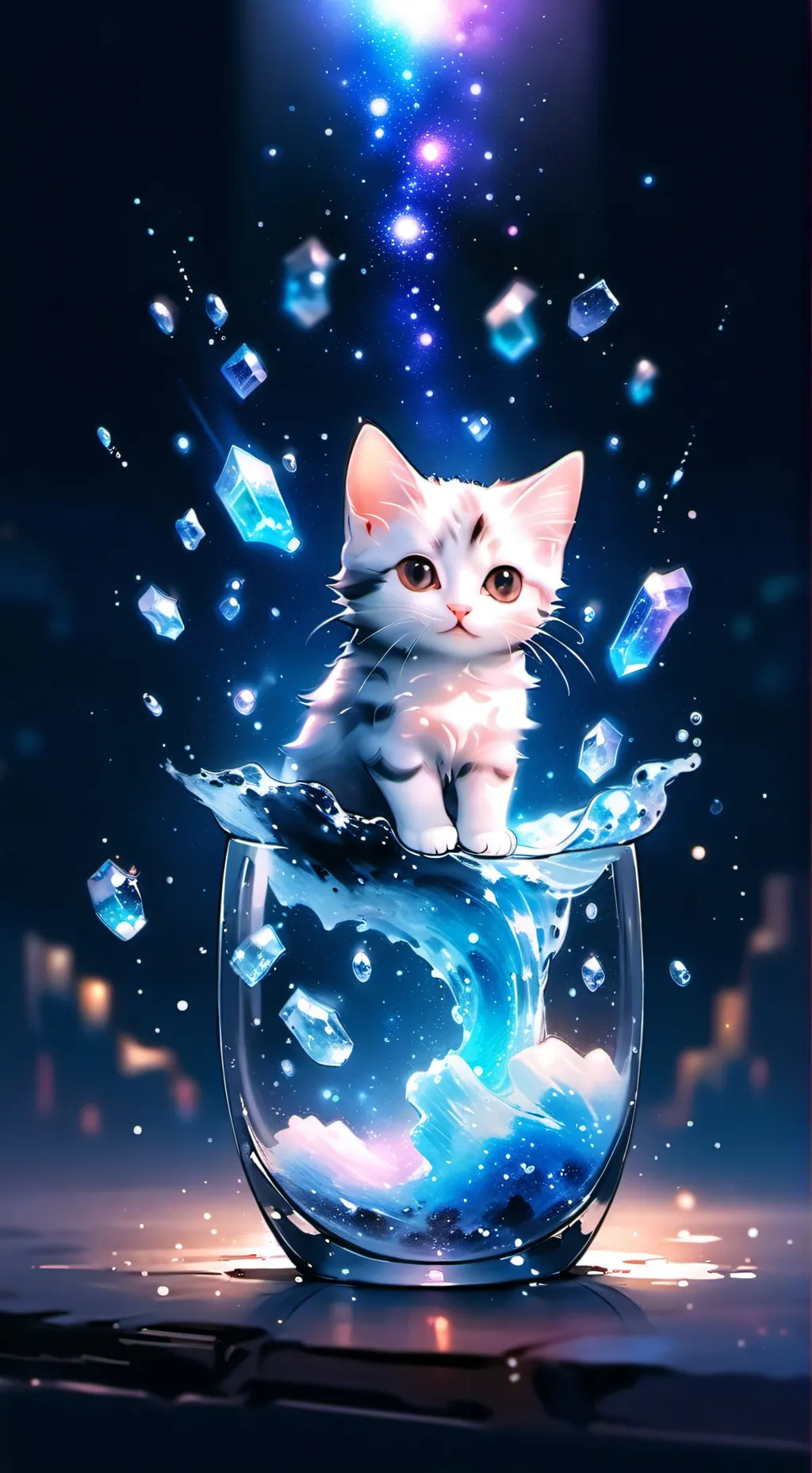 ai character: stuck kitty background