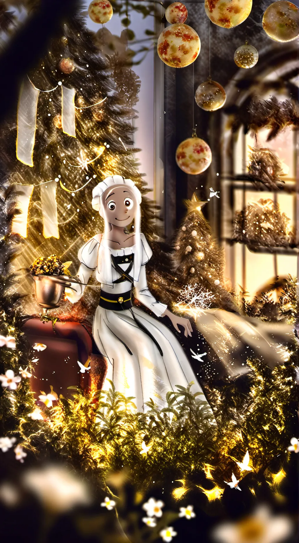 ai character: doodle land background