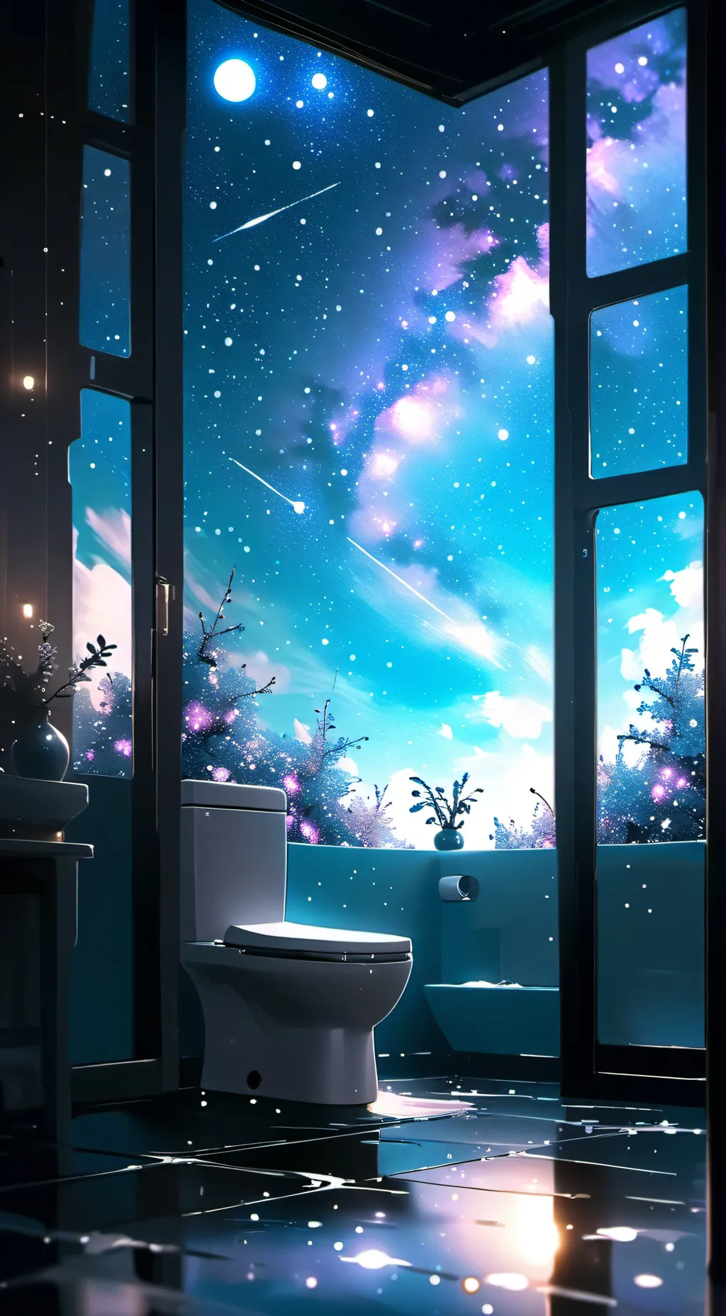 ai character: diarreah sad endin background