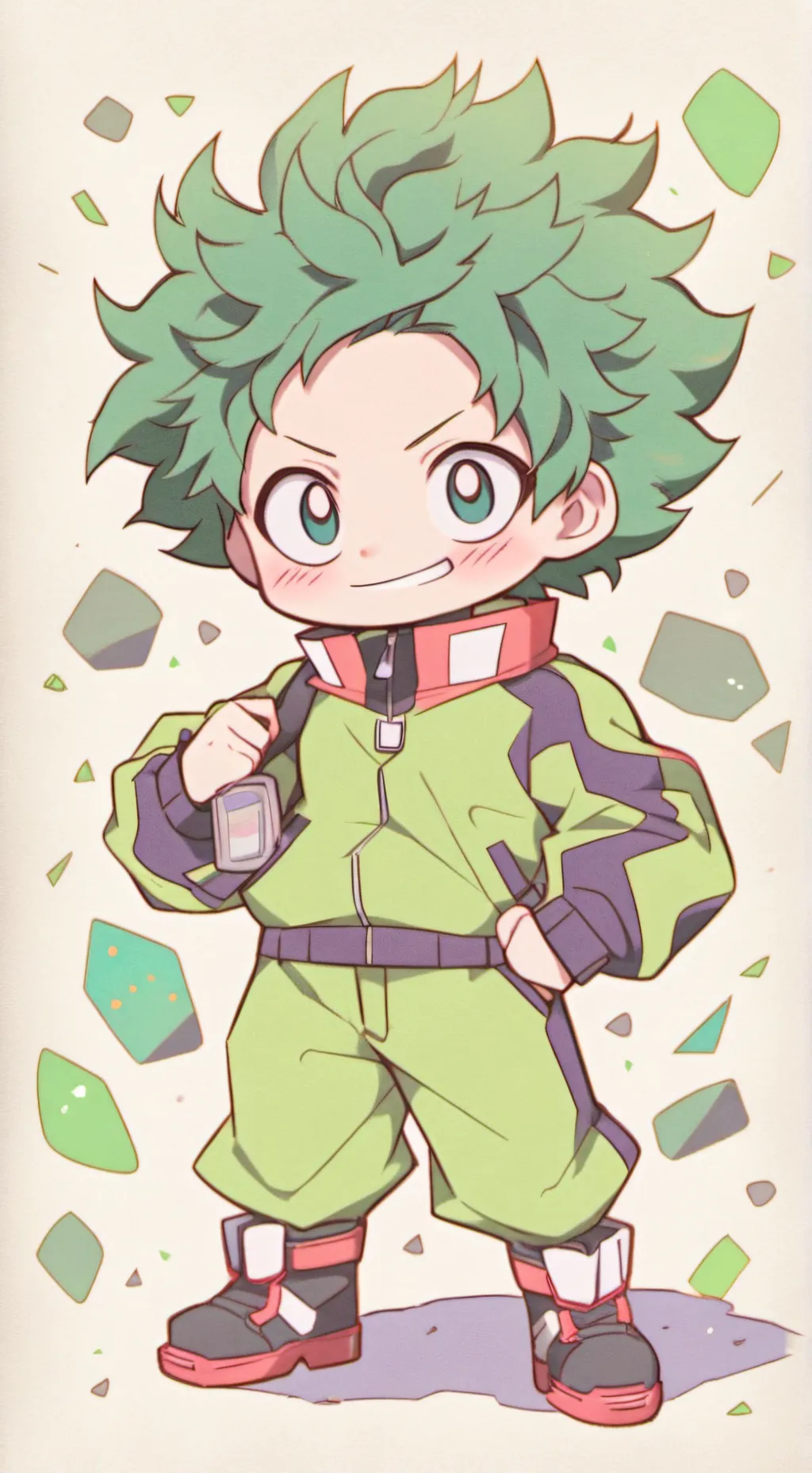 ai character: Deku background