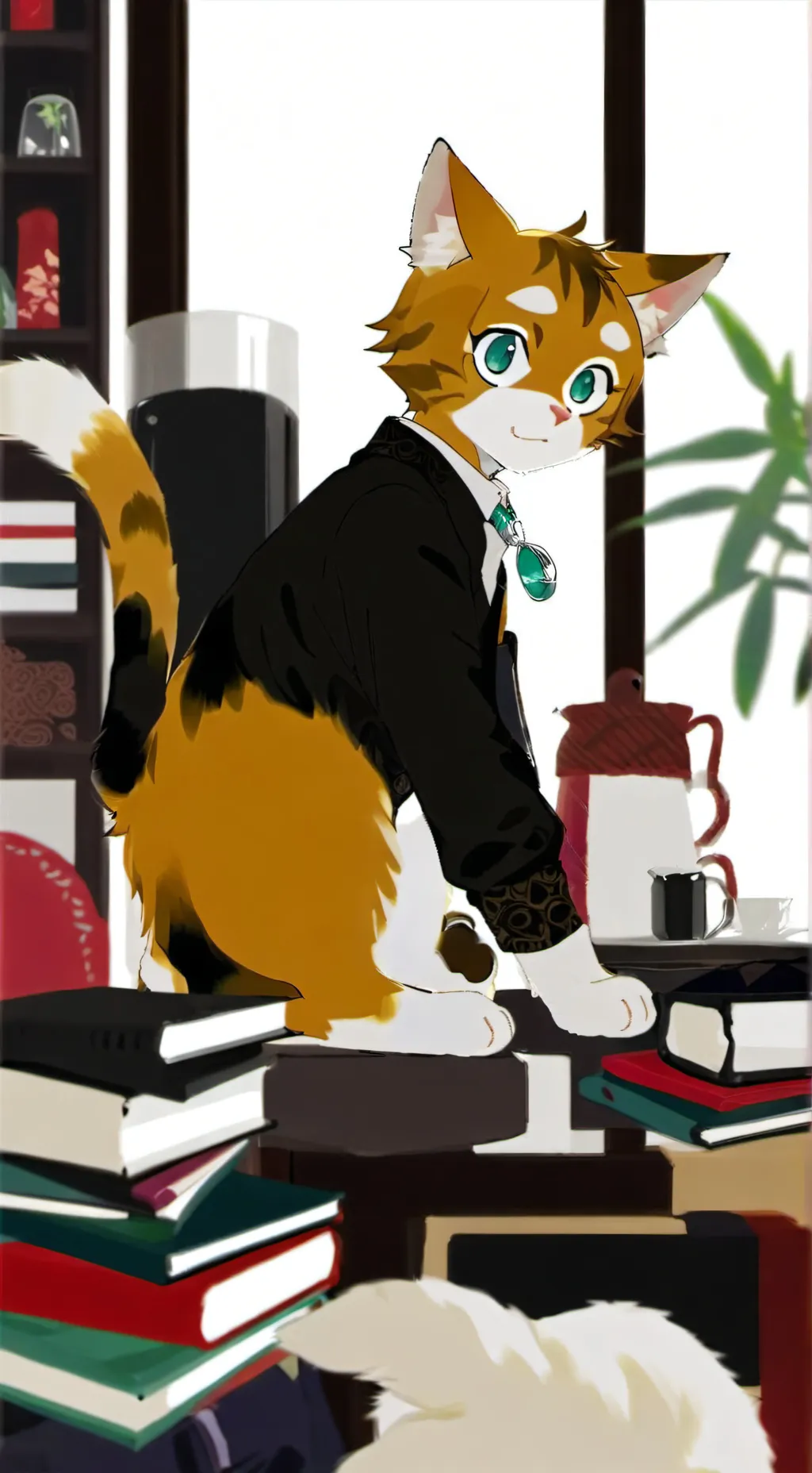 ai character: Tan Desert Wanderer background