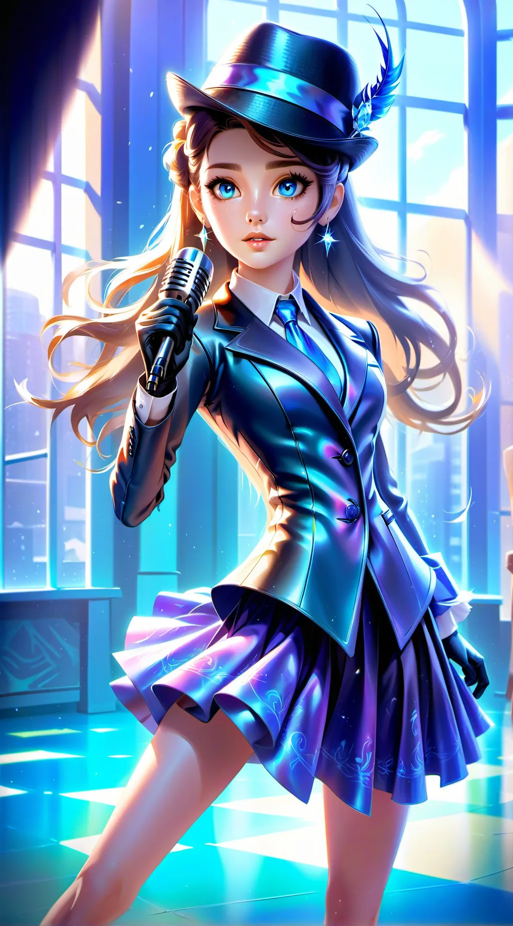 ai character: MHA, K-pop 🎵 background