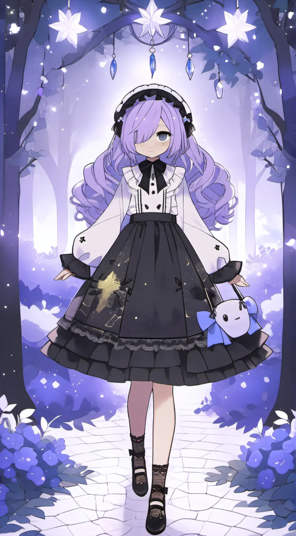 ai character: Grape Juice cookie background