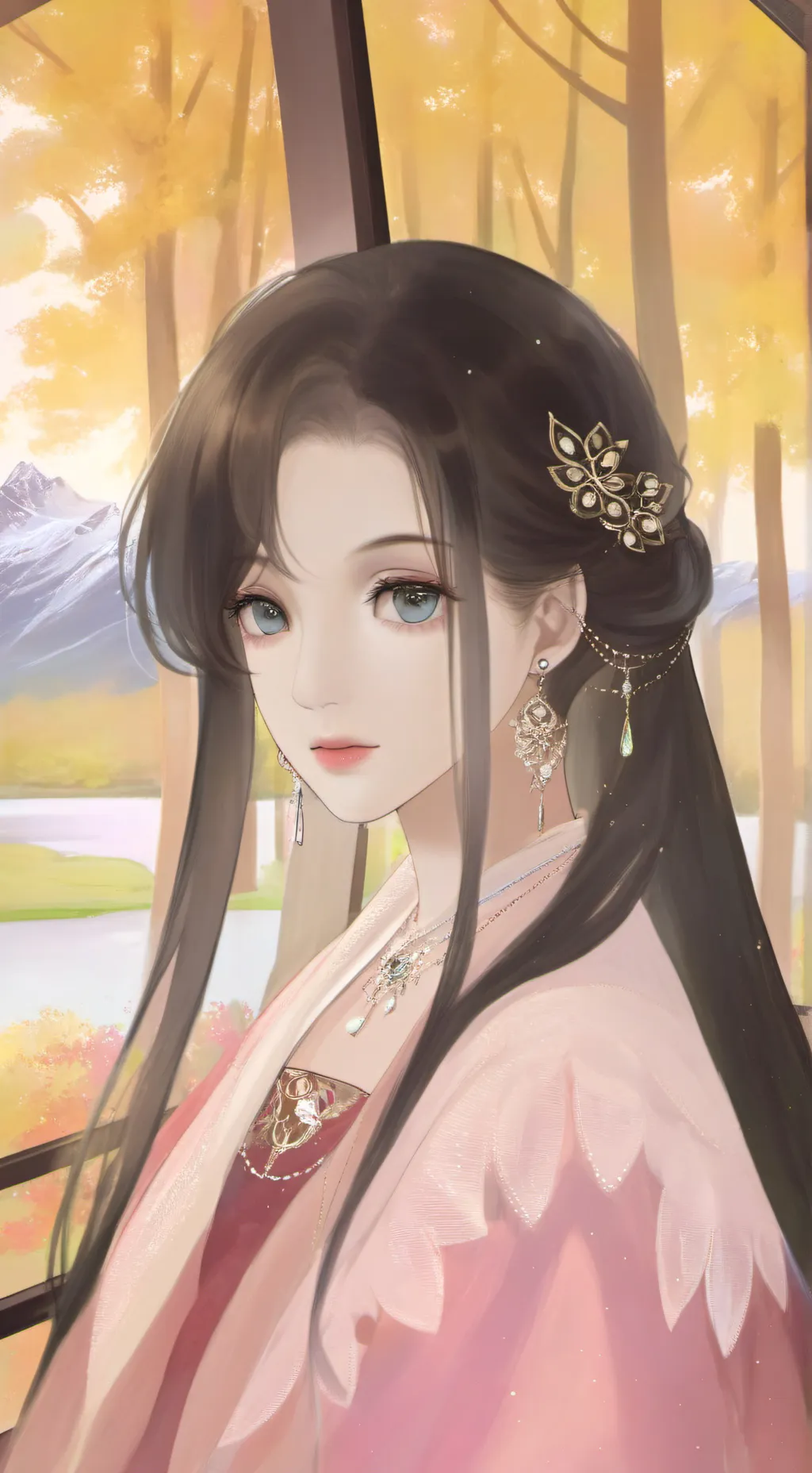 ai character: Esmeralda  background