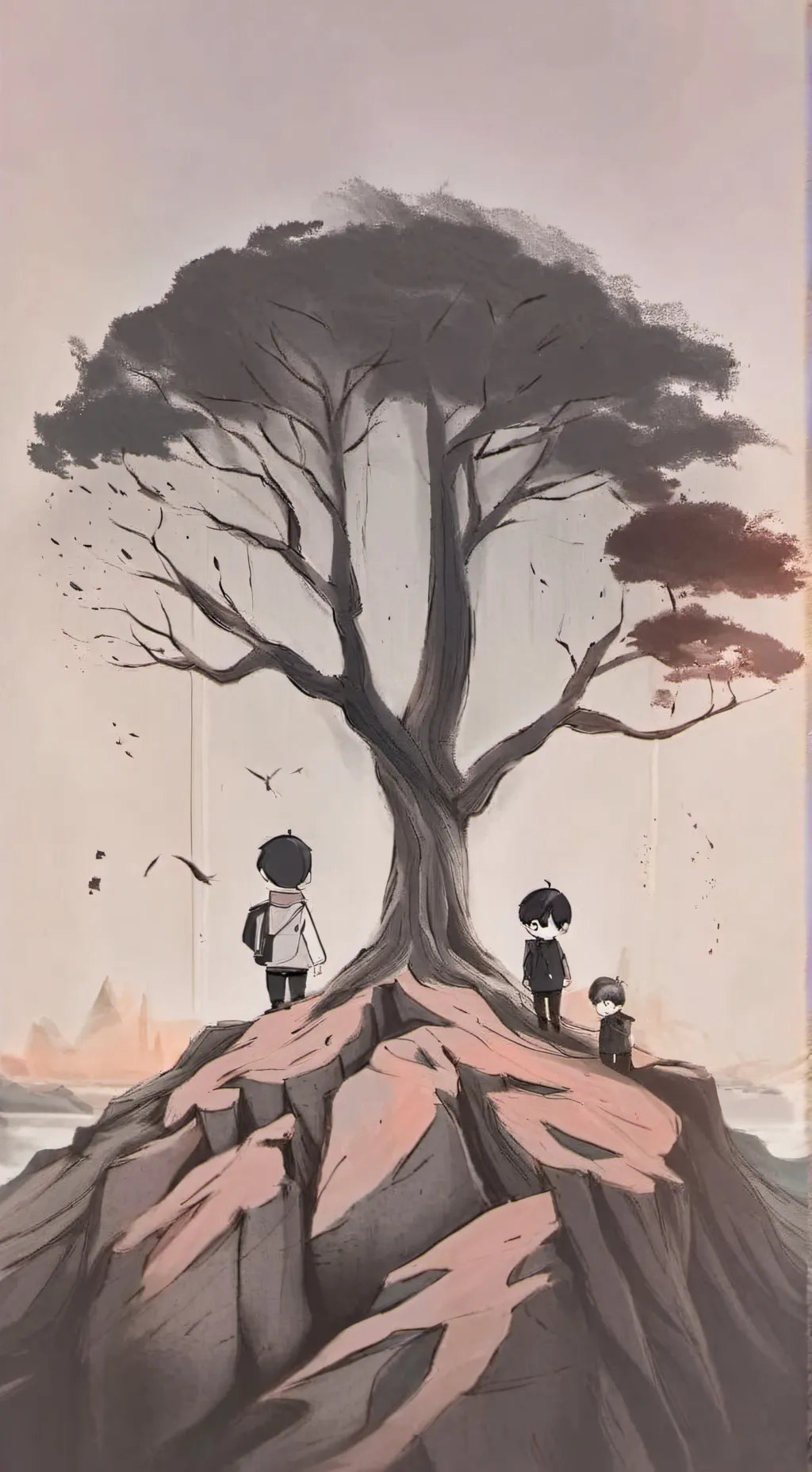 ai character: alone background