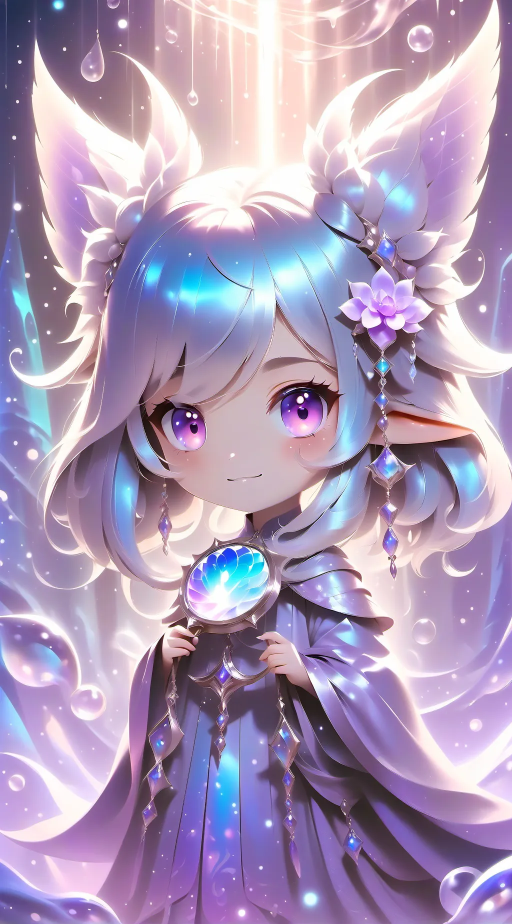 ai character: baby girl background